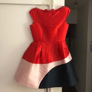 Kate Spade red fit n flare dress size 2